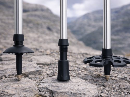 NORDIC WALKING TÚRABOT KÉSZLET TOKKAL 2db ezüst