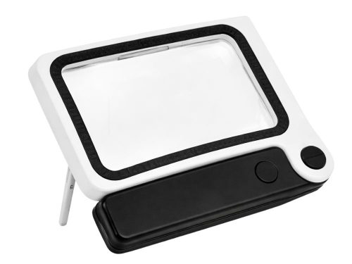 Led16 Összcsukható nagyítóüveg 3,5-szeres nagyítású, álló, megvilágított