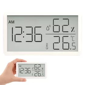   Digitális hőmérő és párásmérő óra hőmérséklet párásmérés otthon kert