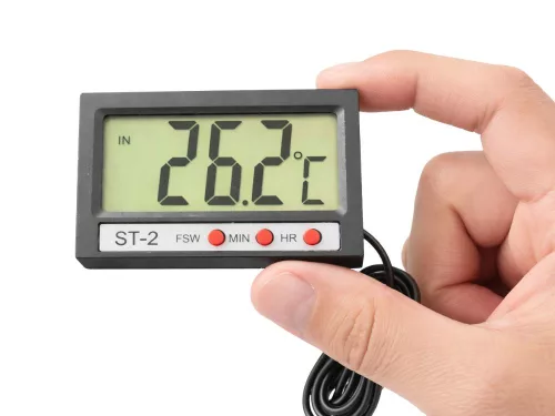 Termometru digital cu senzor pentru acvariu, răcitor, terariu, apă - cablu 100 cm