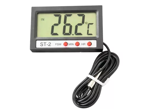 Digitális hőmérő érzékelővel akváriumhoz, hűtőshez, terráriumhoz, vízhez – 100 cm-es kábel