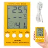 Digitális hőmérő és páramérő belső/külső érzékelővel, lcd-képernyővel