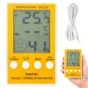 Digitális hőmérő és páramérő belső/külső érzékelővel, lcd-képernyővel