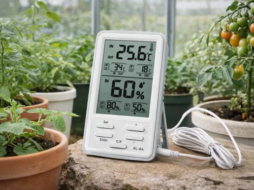 Időjárás-mérő állomás lcd-képernyős hőmérő és párásmérő és mágnes vezeték nélküli