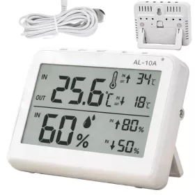   Időjárás-mérő állomás lcd-képernyős hőmérő és párásmérő és magnesztikus szobái időjárás-mérő