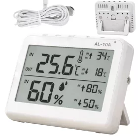   Időjárás-mérő állomás lcd-képernyős hőmérő és párásmérő és magnesztikus szobái időjárás-mérő