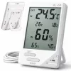 Időjárás-mérő állomás lcd-képernyős hőmérő és párásmérő és magnesztikus szobái időjárás-mérő