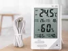 Időjárás-mérő állomás lcd-képernyős hőmérő és párásmérő és magnesztikus szobái időjárás-mérő
