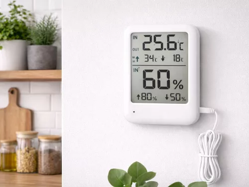 Időjárás-mérő állomás lcd-képernyős hőmérő és párásmérő és magnesztikus szobái időjárás-mérő