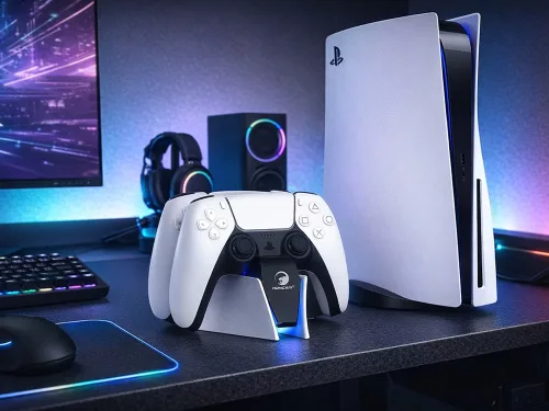 Töltőállomás – ps5-kontrollerekhez való két kontrolleres töltő