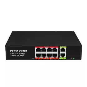   RENEW FORCE PoE Switch – 8x PoE, 2x Uplink RJ45, Plug & Play