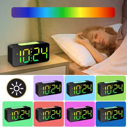 RGB ELEKTRONIKUS ÓRA YF6612-FEKETE