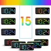 RGB ELEKTRONIKUS ÓRA YF6612-FEKETE