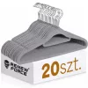 CSÚSZÁSGÁTLÓ vállfák VLV-20-SZÜRKE 20db