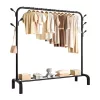 RENEW FORCE® Álló ruhaállvány 110 × 40 × 146 cm – fém ruhásszekrény cipőpolccal