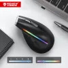 Vezeték nélküli Bluetooth + USB 2,4 GHz-es függőleges egér