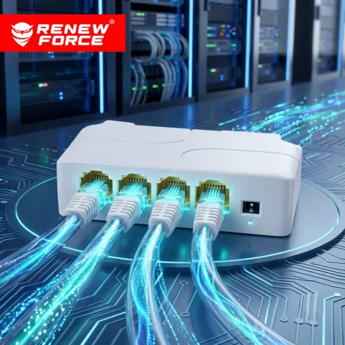 RENEW FORCE 4 portos gigabites PoE jelerősítő