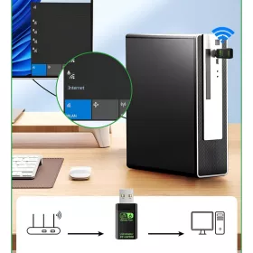 RENEW FORCE WiFi 6 + Bluetooth 5.3 USB hálózati adapter