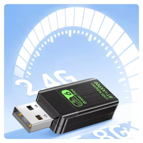 RENEW FORCE WiFi 6 + Bluetooth 5.3 USB hálózati adapter