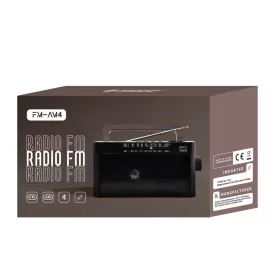 Hordozható AM FM rádió, akkumulátoros, FM-AM4