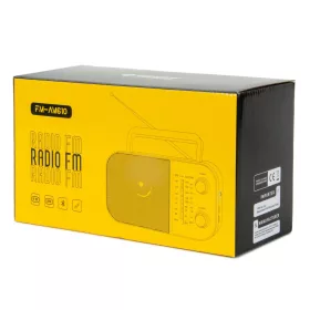 Hordozható AM FM rádió, akkumulátoros, FM-AM610