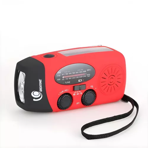 NAPELEMES RÁDIÓ POWERBANKKEL ÉS DINAMÓVAL 2000mAh FM-AM700