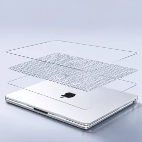   TOK + BILLENTYŰZET-VÉDŐ + FÓLIA KERAN MACBOOK AIR 13.6" MACC-14-HEZ