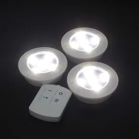 6 db öntapadós LED lámpa + távirányító PPD002