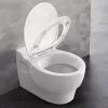 levehető zsanérokkal ellátott, lágyan záródó WC-ülőke