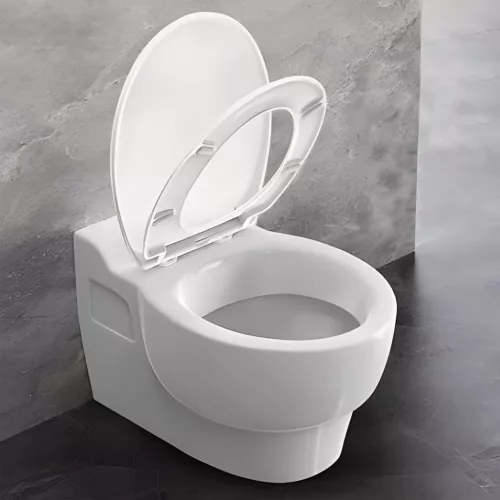 levehető zsanérokkal ellátott, lágyan záródó WC-ülőke